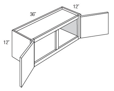 JSI Cabinetry Yarmouth Raised Kitchen Cabinet - W3612-KYM-IT