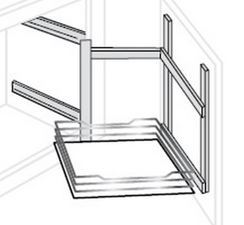 JSI Cabinetry Amesbury Mist Slab Kitchen Cabinet APPPULL-AM
