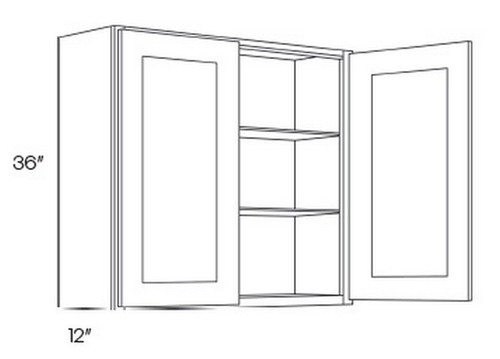 CNC Cabinetry Luxor Smoky Grey Kitchen Cabinet - W3336