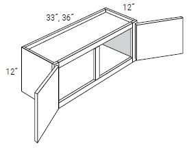 JSI Cabinetry Dover Truffle Kitchen Cabinet - W3612-DT