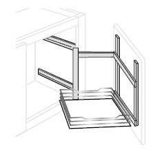 JSI Cabinetry Dover Truffle Kitchen Cabinet - APPPULL-DT