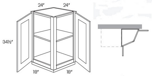 CNC Cabinetry Luxor Smoky Grey Kitchen Cabinet - BEC24