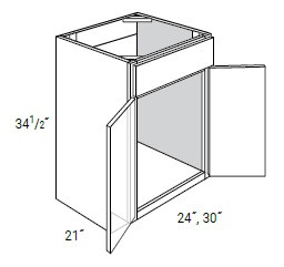 JSI Cabinetry Essex Truffle Bath Cabinet - V3021B-ET