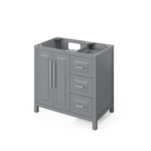 Jeffrey Alexander - Bath Vanity - Grey - VKITCAD36GRBGR