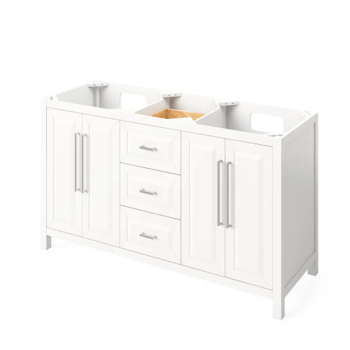 Jeffrey Alexander - Bath Vanity - White - VN2CAD-60-WH-NT