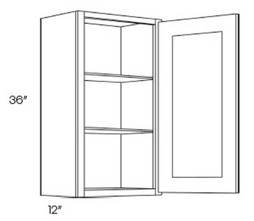 CNC Cabinetry Luxor Misty Grey Kitchen Cabinet - W1236