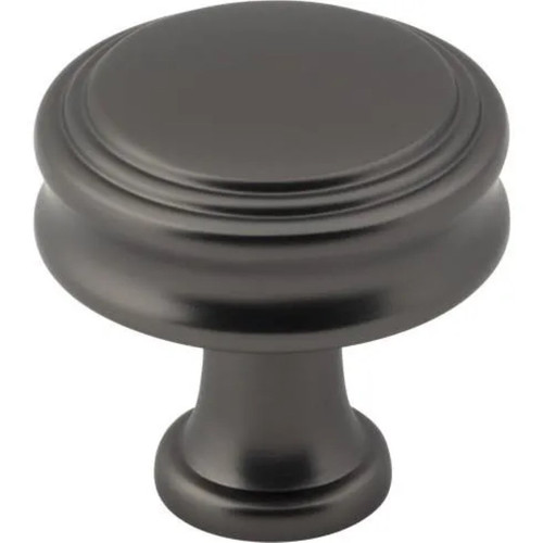 Top Knobs - Coddington Collection - Coddington 1 1/4" Length Round Knob - Ash Gray - TK3190AG