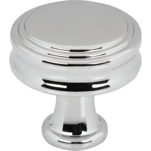 Top Knobs - Coddington Collection - Coddington 1 1/4" Length Round Knob - Polished Chrome - TK3190PC