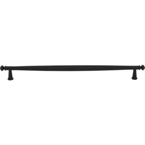 Top Knobs - Coddington Collection - Coddington 12" Center to Center Bar Pull - Flat Black - TK3196BLK