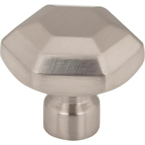 Top Knobs - Coddington Collection - Dustin 1 1/4" Length Geometric Knob - Brushed Satin Nickel - TK3200BSN