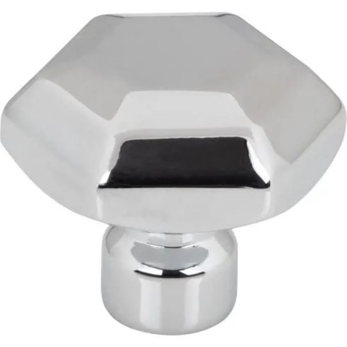Top Knobs - Coddington Collection - Dustin 1 1/4" Length Geometric Knob - Polished Chrome - TK3200PC