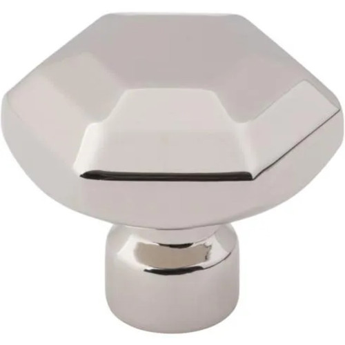 Top Knobs - Coddington Collection - Dustin 1 1/4" Length Geometric Knob - Polished Nickel - TK3200PN