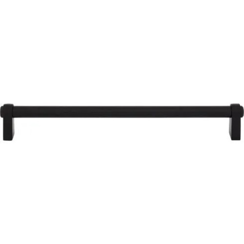 Top Knobs - Coddington Collection - Lawrence 8 13/16" Center to Center Bar Pull - Flat Black - TK3214BLK