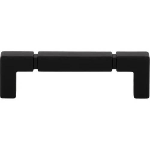 Top Knobs - Coddington Collection - Langston 3 3/4" Center to Center Bar Pull - Flat Black - TK3221BLK