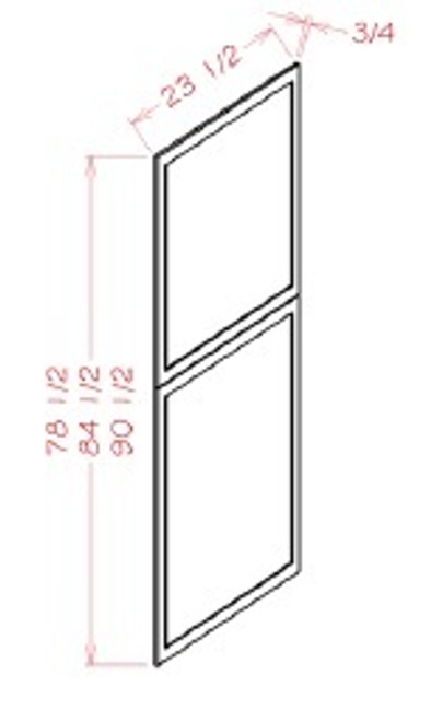 U.S. Cabinet Depot - Shaker Black - Panels - SB-TDEP2496