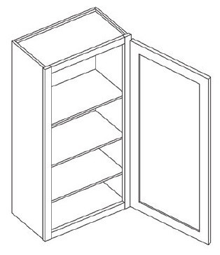 KCD Brooklyn Fawn Single Door Wall Cabinet - BF-W2142