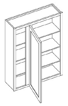 KCD Brooklyn Fawn Blind Wall Cabinet - BF-BW3642
