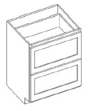 KCD Brooklyn Fawn Drawer Base Cabinet (Two Drawers) - BF-DB36-2