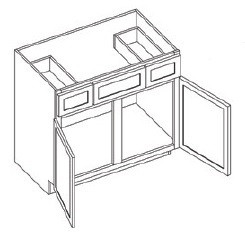 KCD Brooklyn Fawn Vanity Sink Base - BF-VSB42