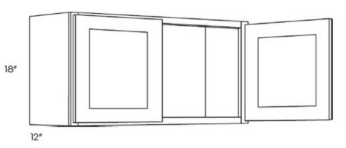 CNC Cabinetry Elegant White Kitchen Cabinet - W2418