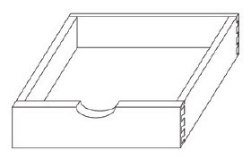 KCD Brooklyn Fawn Natural Soft Close Roll Out Tray for 36" Cabinet - BF-ROT36-SC