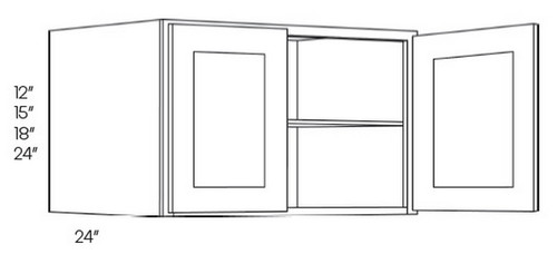 CNC Cabinetry Elegant White Kitchen Cabinet - RWC3018
