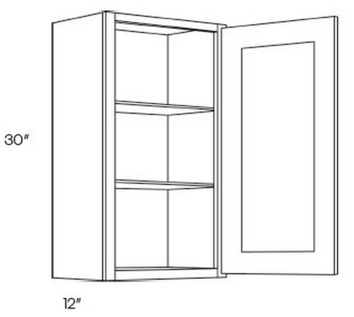 CNC Cabinetry Elegant White Kitchen Cabinet - W1230