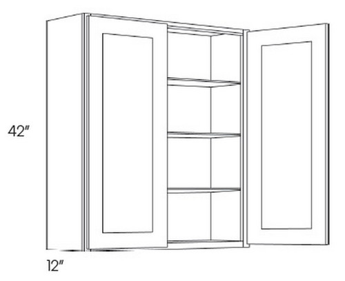 CNC Cabinetry Elegant White Kitchen Cabinet - W3636
