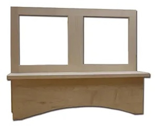 Castlewood - SY-JAHFP3024-A - 30" Mantel Hood Front w/Arched Plain Valance - Alder