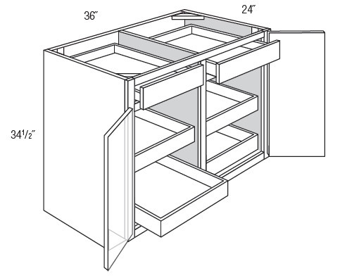 JSI Cabinetry Essex Augusta Kitchen Cabinet - B36RT-KE-XAG