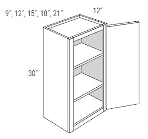 JSI Cabinetry Trenton Slab Augusta Kitchen Cabinet - W1836-KTS-XAG