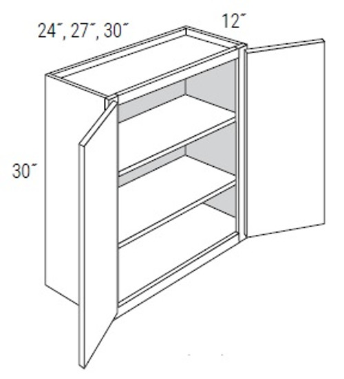 JSI Cabinetry Yarmouth Slab Augusta Kitchen Cabinet - W2430B-KYS-XAG