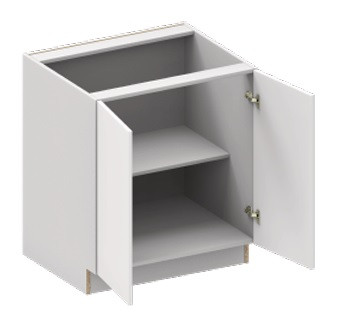 Blue Valley Shaker Stone Gray Kitchen Cabinet - SG-B24FHD