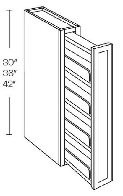 CNC Cabinetry Elegant White Kitchen Cabinet - WSP36