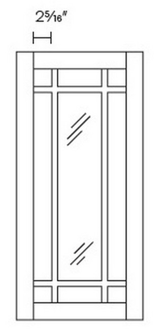 CNC Cabinetry Elegant White Kitchen Cabinet - MD9-WFI3630