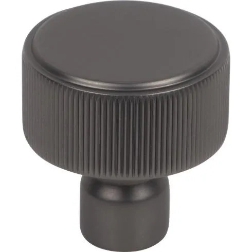 Top Knobs - Garrison Collection - Dempsey Round Knob 1 1/4 Inch - Ash Gray - TK3250AG