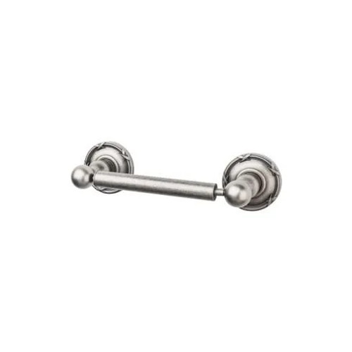 Top Knobs - Edwardian Bath Collection - Edwardian Bath Tissue Holder Ribbon Backplate - Antique Pewter - ED3APE