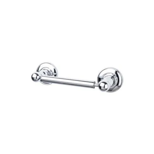 Top Knobs - Edwardian Bath Collection - Edwardian Bath Tissue Holder Plain Backplate - Polished Chrome - ED3PCD