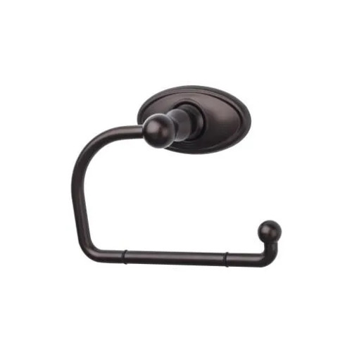 Top Knobs - Edwardian Bath Collection - Edwardian Bath Tissue Hook Oval Backplate - Oil Rubbed Bronze - ED4ORBC