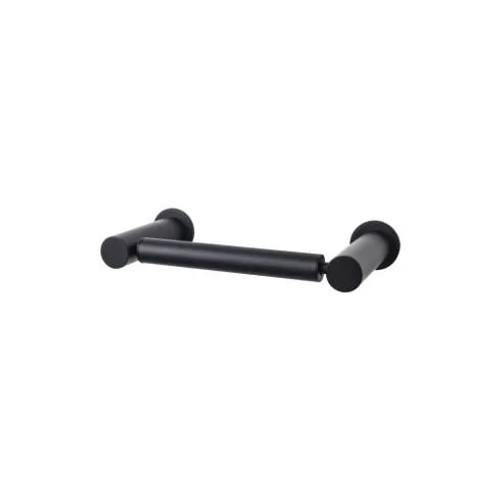 Top Knobs - Hopewell Bath Collection - Hopewell Bath Tissue Holder - Flat Black - HOP3BLK