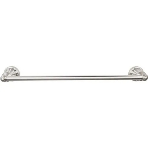 Top Knobs - Hudson Bath Collection - Hudson Bath 24" Single Towel Bar - Brushed Satin Nickel - HUD8BSN