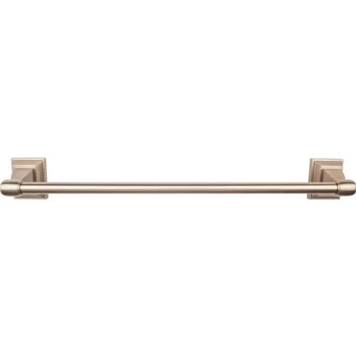 Top Knobs - Stratton Bath Collection - Stratton Bath 18" Single Towel Bar - Brushed Bronze - STK6BB