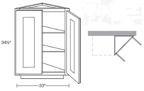 CNC Cabinetry Elegant Dove Kitchen Cabinet - BECS24