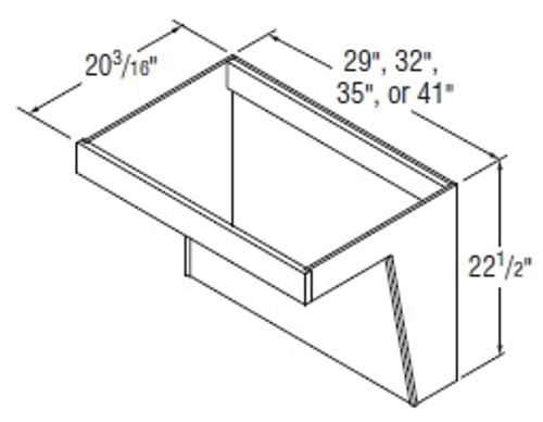 Aristokraft Cabinetry All Plywood Series Benton Birch Paint Vanity Wall Sink Cabinet VWS3223