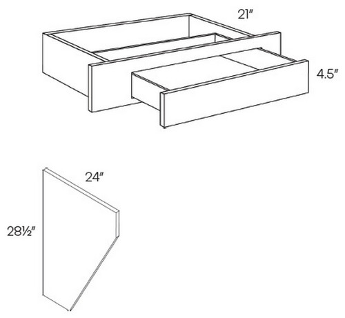 CNC Cabinetry Elegant Dove Kitchen Cabinet - DD30