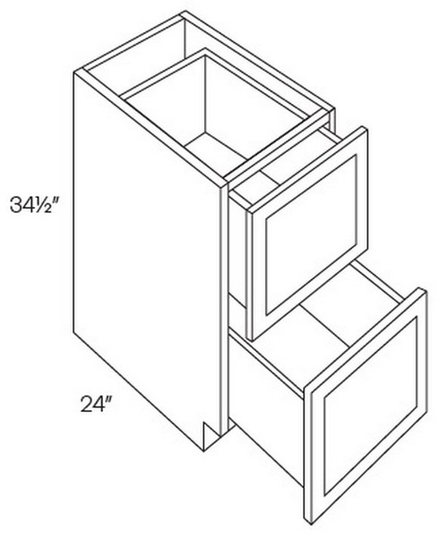 CNC Cabinetry Elegant Dove Kitchen Cabinet - DB36-2