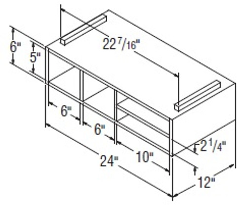 Aristokraft Cabinetry All Plywood Series Brellin Sarsaparilla PureStyle Kitchen Organizer Shelves ORG24