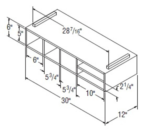 Aristokraft Cabinetry All Plywood Series Brellin Sarsaparilla PureStyle Kitchen Organizer Shelves ORG30