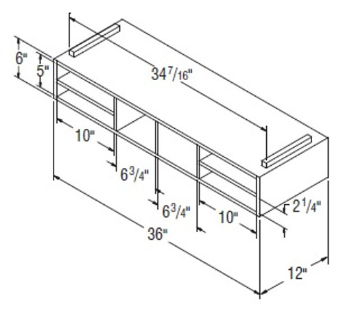 Aristokraft Cabinetry All Plywood Series Brellin Sarsaparilla PureStyle Kitchen Organizer Shelves ORG36