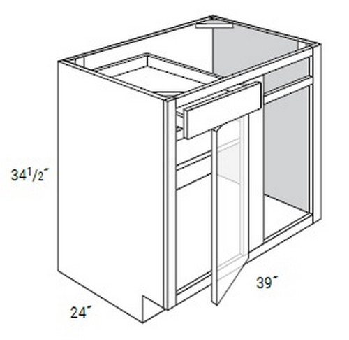 JSI Cabinetry Amesbury White Slab Kitchen Cabinet - BBC42-45-AW